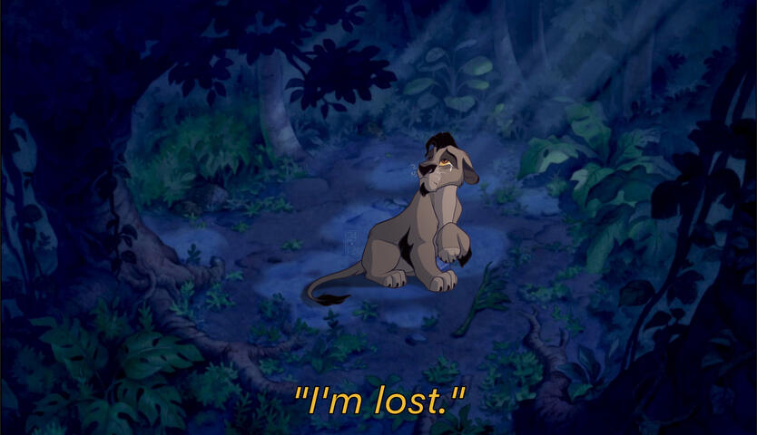 Mbali recreating a scene from "Lilo and Stitch"