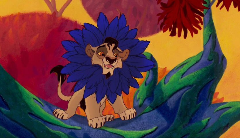 Mbali recreating the "I Just Can't Wait to Be King" scene